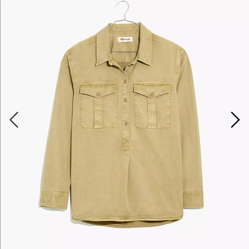 Madewell military popover shirt